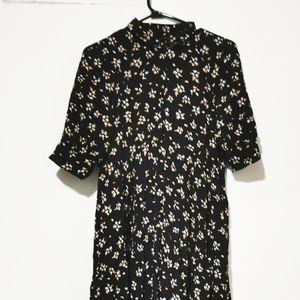 Zara Calf Lenght Button Up Dress 🌼